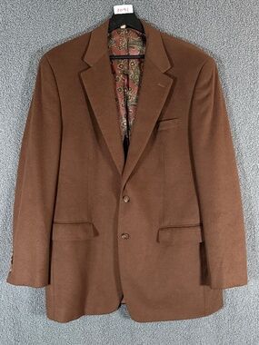 Polo Ralph Lauren Wool Cashmere Silk Sport Coat Blazer - Men's Size 42R - Brown